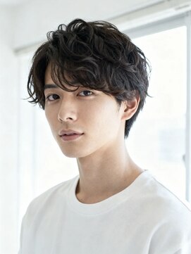 エイチ メンズ(H) マッシュショートハッシュカット前下がりボブ40代バズカット