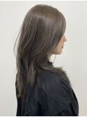 ブリーチなしカラー◎レイヤー髪質改善/透明感ミルクブラウン