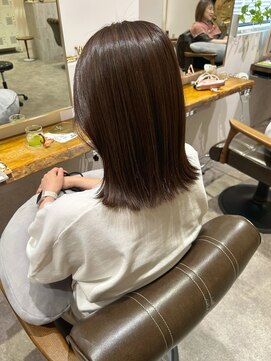 アンユヘアー 与野駅前店(unu.hair) [30代40代50代60代]白髪ぼかしハイライト/髪質改善カラー