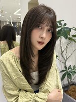 ジーナ 福岡天神(Zina)&nbsp;韓国風/レイヤーカット/透明感カラー/顔周りカット