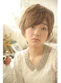 【☆脱マンネリ☆】トップのポイントパーマで立体感ショート