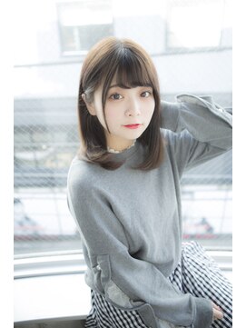 サロンドミルク 原宿(salon de MiLK) 【salon de MiLK 原宿】耳かけミディアムイルミナアッシュ