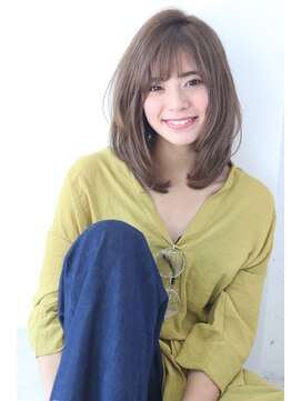 オーロ 西大寺店(ORO) ミディアムボブ×ブルージュで軽やかさと可愛さを演出!