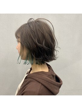 エヌ(N) N/92co.ミニボブ×インナーターコイズ