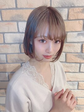 アンブル リュクス 池袋(amble luxe) 王道内巻きミルクティーボブ