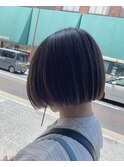 【aura】ぱっつんボブ　グレージュ