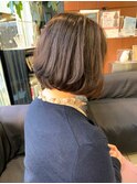 小顔/前下がり/デジタルパーマ/ワンカール/ボブ/30代40代/