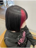 #ショートボブ#ピンク