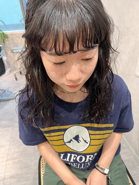 ハイプ(HYPE) 【Manae】黒髪モードニュアンスパーマ