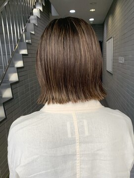 アンユヘアー 与野駅前店(unu.hair) 30代40代50代与野/似合わせカット/ハイライト/切りっぱなしボブ