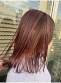 pink highlight