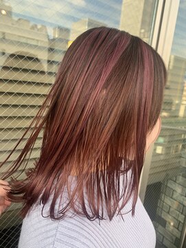 アールプラスヘアサロン(ar+ hair salon) pink highlight