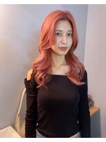 チーカ(chica)&nbsp;coral pink × ミディアムレイヤー