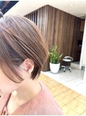 大人かわいい　耳かけキュートボブ　甘めショート
