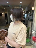 ウニレ バイ センス(unire by sense)&nbsp;【透明感】グレージュカラー/コンパクトにまとまるボブ