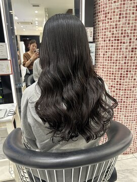 アピッシュ ギンザ(apish ginza) コテ巻き風パーマ/ロングパーマ/韓国風ヘア/ウェーブヘア