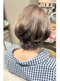 大人世代☆クセを活かしたショートボブ
