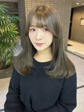 ガーランド(Girland) 【girland】オリーブベージュ 韓国風/レイヤーカット