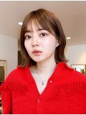 Say.黒髪ボブルフネビージュ小顔ワンレンくびれボブ外ハネボブ