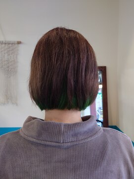 キキヘアメイク(kiki hair make) ハイブライトカラー×インナーカラー