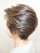 松本平太郎美容室 国立店 ショートレイヤー×イノアカラー×ハイライト/30代40代50代60代