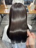 【艶髪】髪質改善ストレート＋ダメージレスTr付き　￥16000