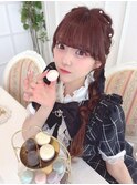 石田萌依ちゃん＊編み込みおさげヘア＊まゆ