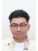 メンズオールバックパーマフェード