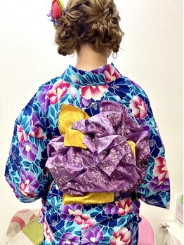 ヘアセットアップス(UP's)の写真/【浴衣着付＋ヘアセット¥3800】クオリティー高い！早い！激安♪で毎年大好評♪お任せ下さい★