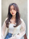Aimee 町田　ピンクブラウン×レイヤーカット