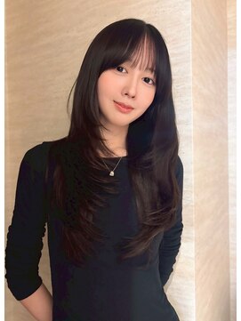 ソレイユトウキョウシブヤ(SOLEIL TOKYO shibuya) ロングレイヤーシャギーレイヤー黒髪韓国レイヤー