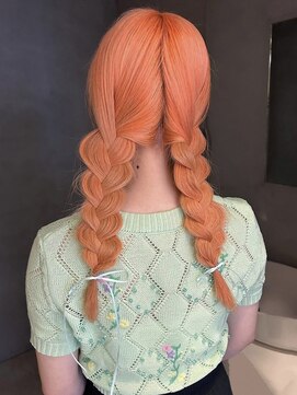 ペレ アネックス 大阪梅田茶屋町店(PELE ANNEX) くびれヘア/アプリコットオレンジ/夏のヘアアレンジ/梅田