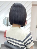 ロンドヴァリー 渋谷店(Lond vallee)&nbsp;☆切りっぱなし×韓国ボブ×髪質改善縮毛矯正×チャコールグレー