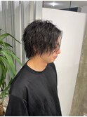 波巻きツイストスパイラルパーマ/フェザーパーマ/眉毛/メンズ