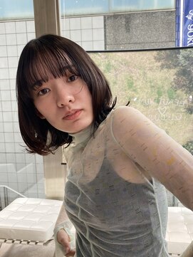 ビュートリアム 南青山(BEAUTRIUM) 秋色艶カラー/顔周りがかわいいくびれミディアムレイヤーボブ