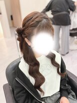 クラン 北新地店(Clan)&nbsp;リボンハーフアップ/北新地ヘアセット