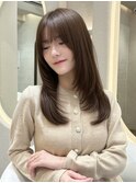 ◎レイヤーカット/顔周りカット/ミルクベージュ/銀座