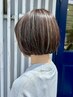 30代40代【8月限定】カット+白髪ぼかしハイライト+全体カラー=¥12000