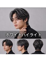 メンズ サロン ドット トウキョウ 町田店(men's salon dot. tokyo)&nbsp;センターパート×ハイライト
