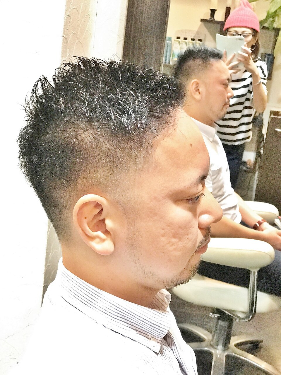 くせ毛を活かす#アシンメトリー#大人ボウズ#hommehairnd櫻井