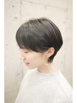 アンドヘアー 西葛西(&-HAIR) マッシュショート丸みショート黒髪エッジショート3Dカラー