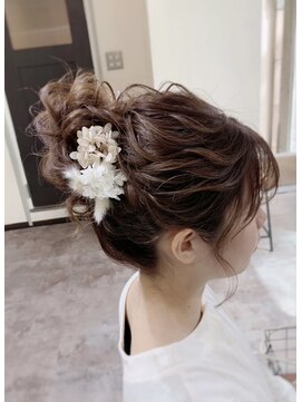 マチュレ 上野店(Mature) ブライダルお団子ヘアセット ルーズアップ