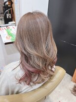 ディッシュ 五反田(dish)&nbsp;五反田美容院★30代40代50代明るい白髪染め&pinkイヤリングカラ
