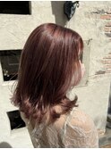 艶髪ピンクベージュ