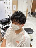 メンズ×ツイストスパイラルパーマ