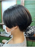 【柴崎】ハンサムショート × ネイビー