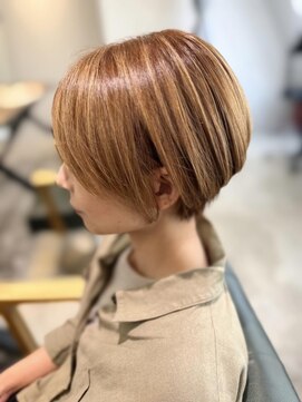 ソーホーヘアーアンドボタニカル 大橋店(SOHO hair & botanical) ショートボブ/30代/40代/ハイライト/SOHO北島