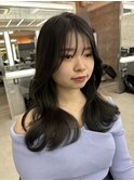 ハッシュカット/フルバング/似合わせカット/レッドブラウン