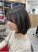 ★品がいいレイヤーボブ★内巻き／長めボブ／軽やかなレイヤー