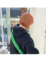 シェリ ヘアデザイン(CHERIE hair design)&nbsp;オレンジベージュ ボブ◎